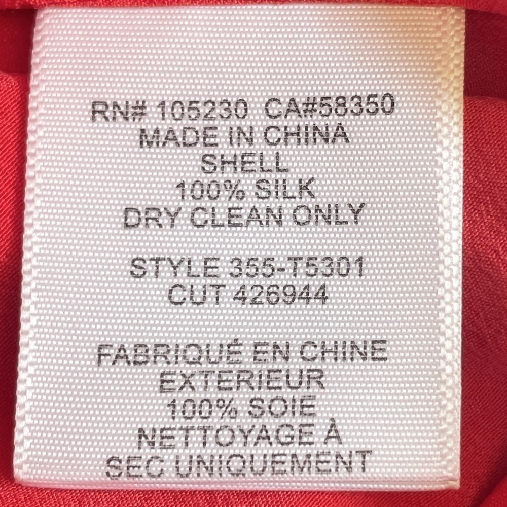 🌺 Joie Cosmo Grenadine 100% Silk Exposed Peplum Zipper Tank Top Size M - Picture 7 of 8